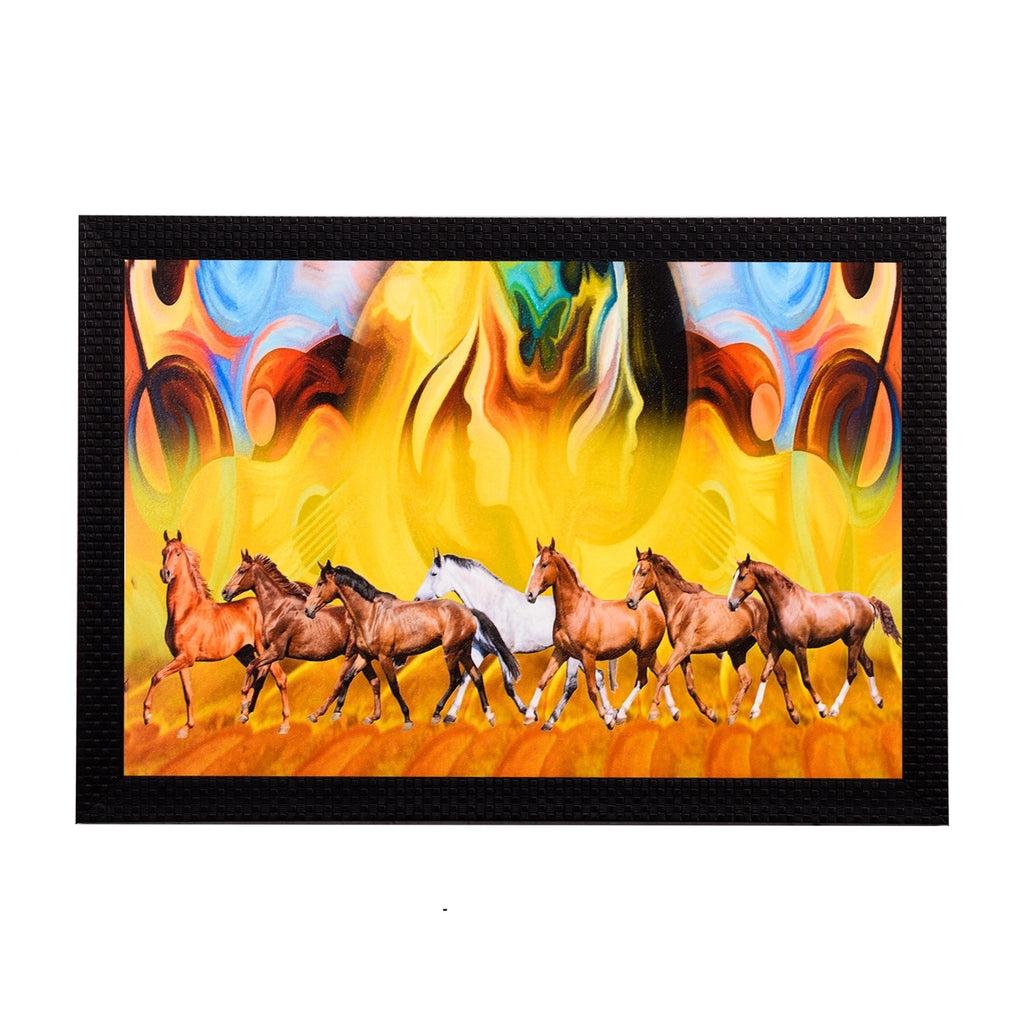 Running Horses Abstract Satin Matt Texture UV Art Painting Kafalo