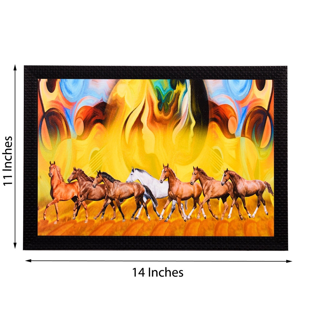 Running Horses Abstract Satin Matt Texture UV Art Painting Kafalo