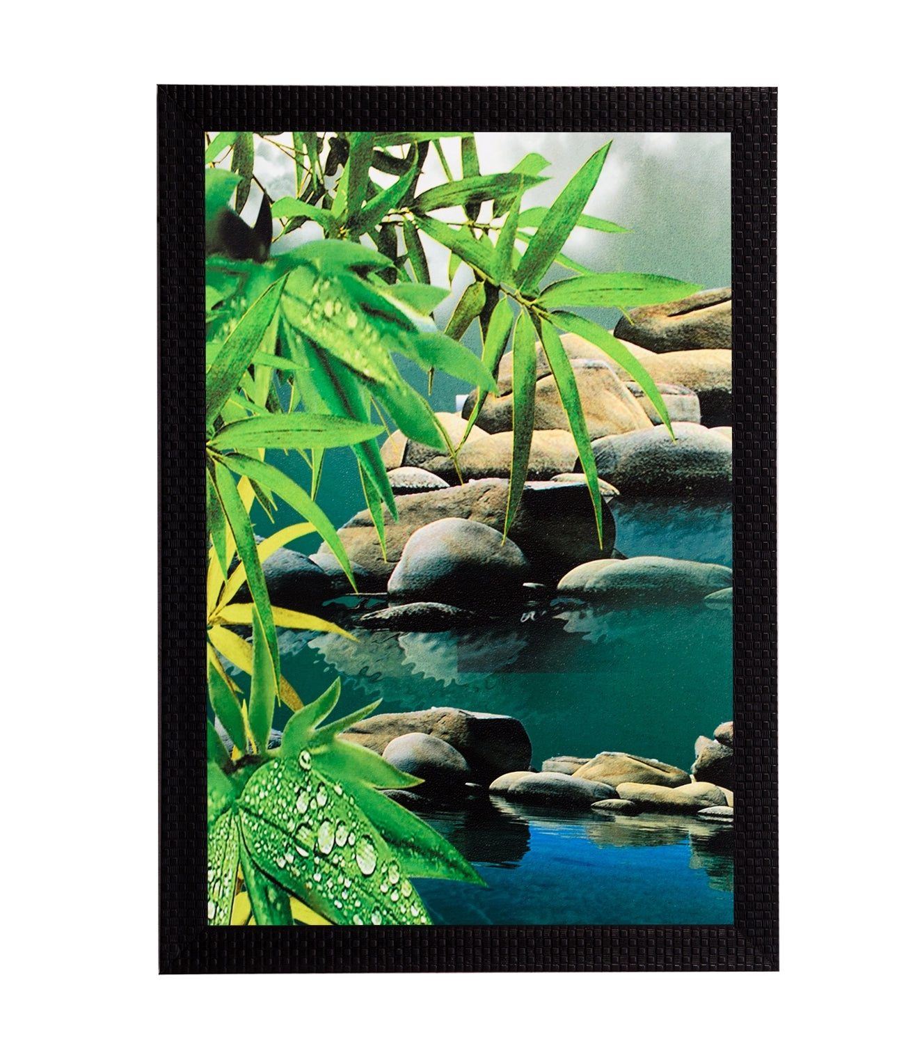 Scenic Leaves View Satin Matt Texture UV Art Painting Kafalo