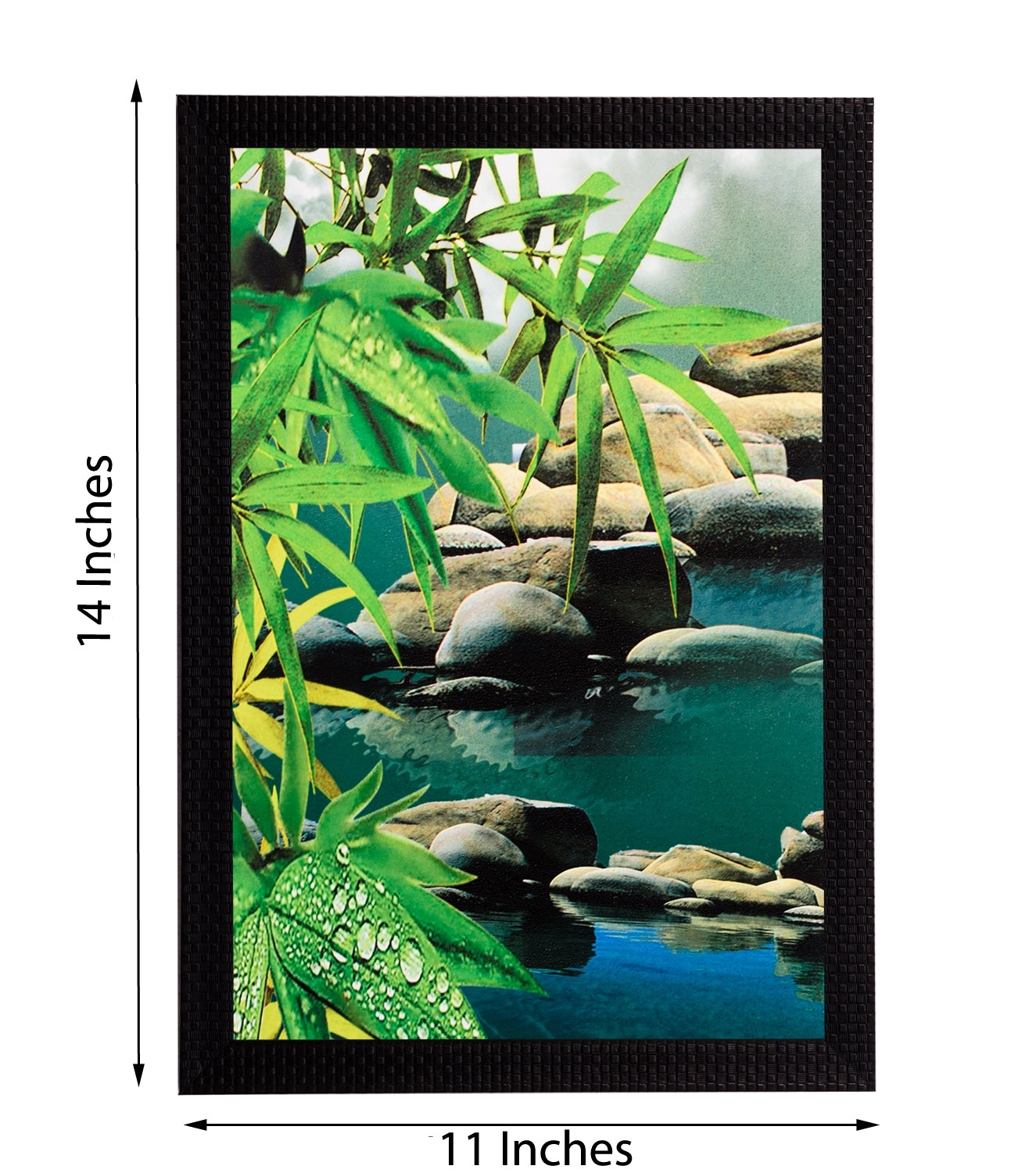 Scenic Leaves View Satin Matt Texture UV Art Painting Kafalo