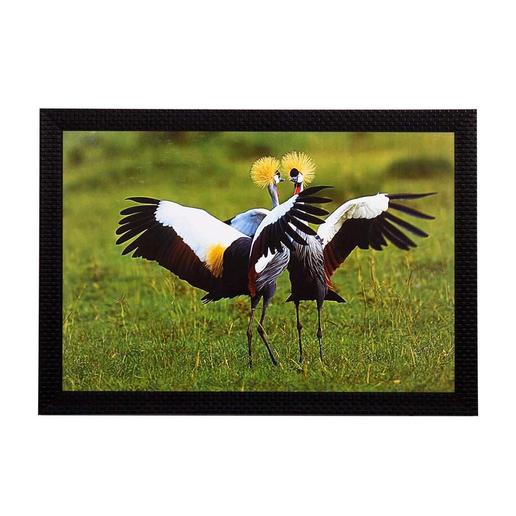 Dancing Birds Satin Matt Texture UV Art Painting Kafalo