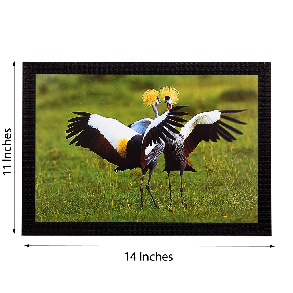 Dancing Birds Satin Matt Texture UV Art Painting Kafalo