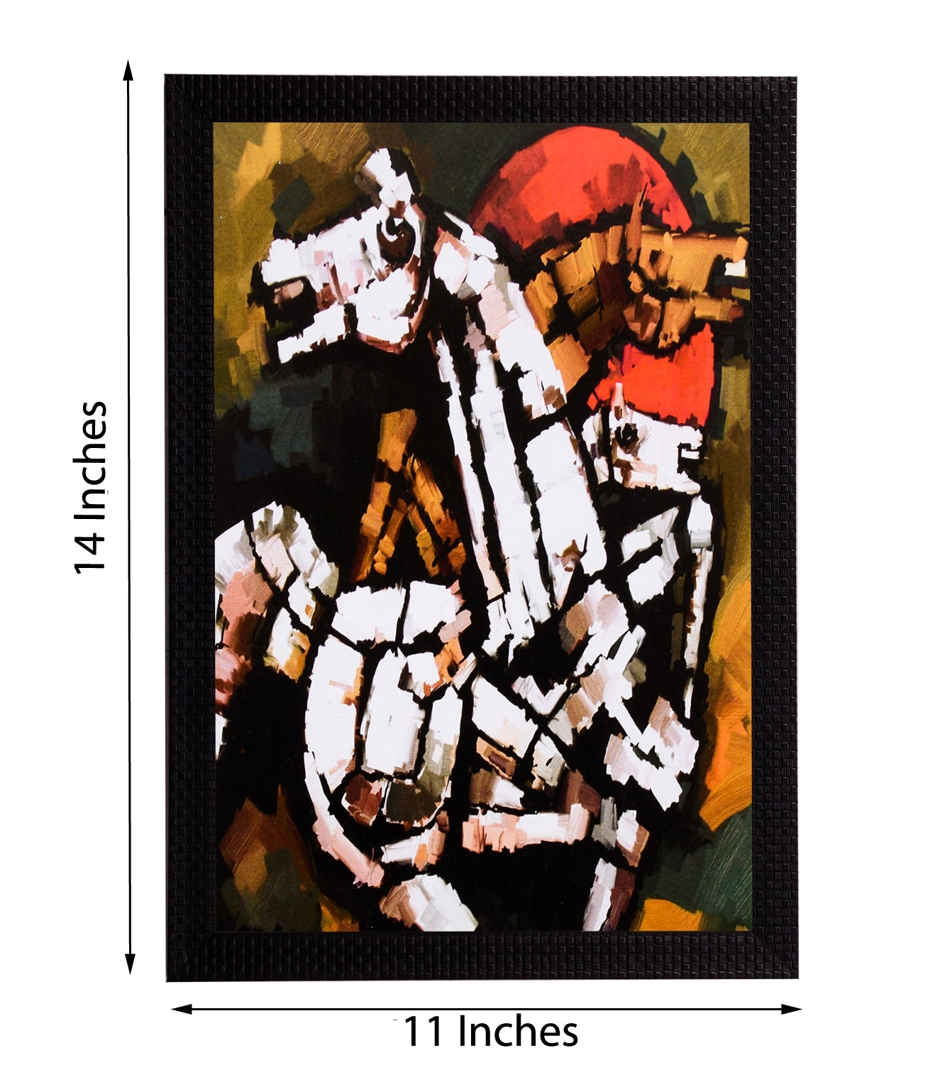 Horses Abstract Satin Matt Texture UV Art Painting Kafalo