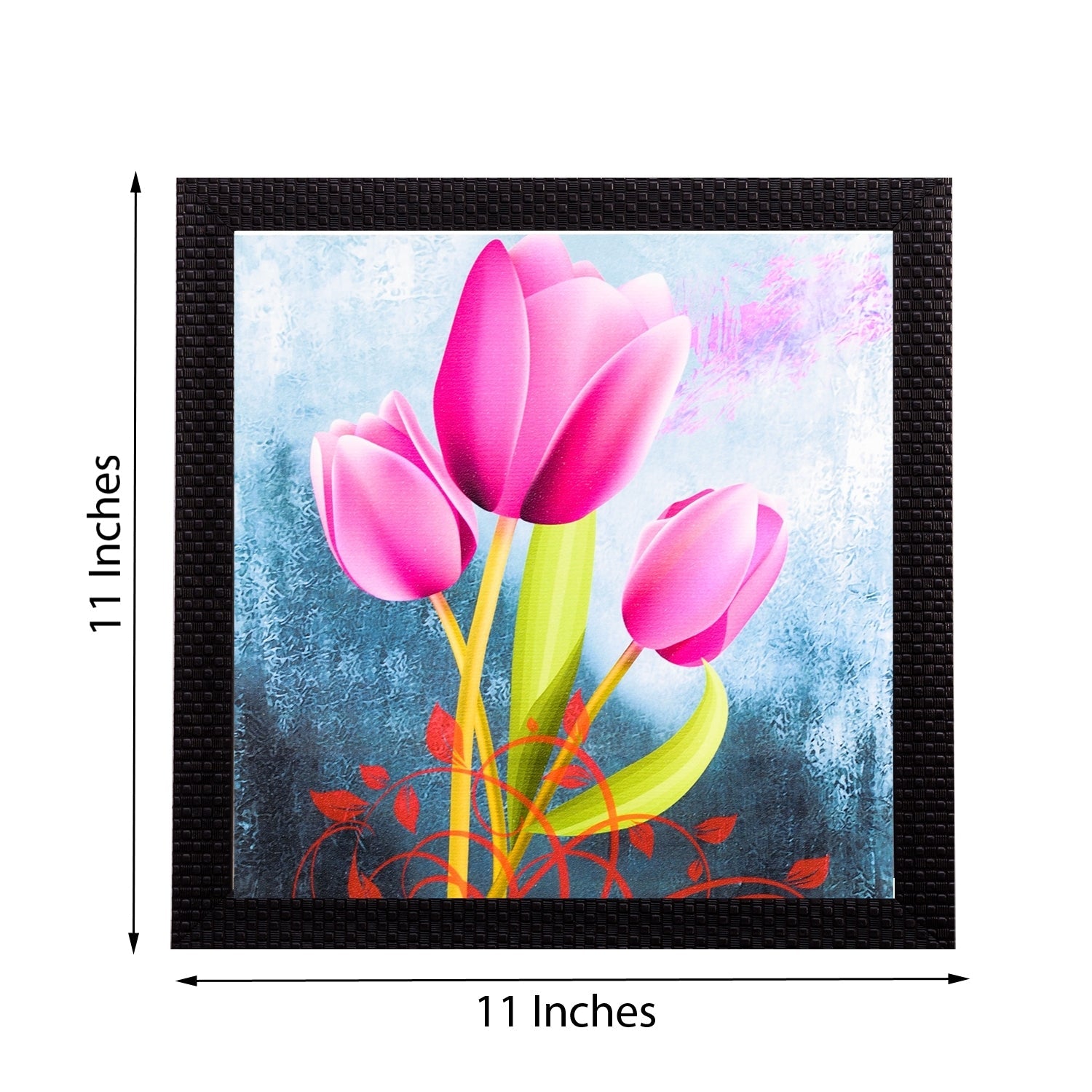 Pink Lilly Satin Matt Texture UV Art Painting Kafalo