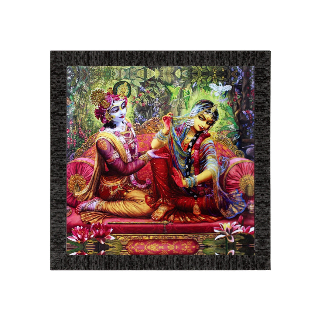 Radha Krishna Painting Digital Printed Religious Wall Art Kafalo