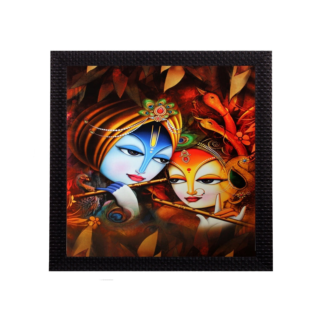 Radha Krishna Satin Matt Texture UV Art Painting Kafalo