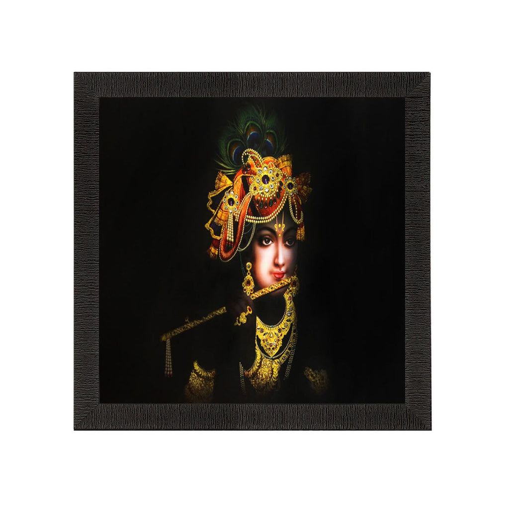 Lord Krishna Painting Digital Printed Religious Wall Art Kafalo