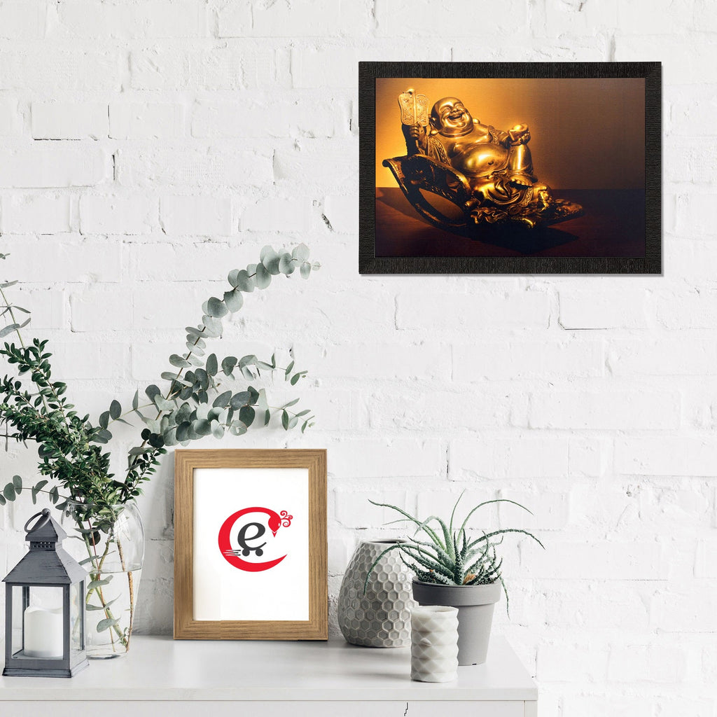 Laughing Buddha Satin Matt Texture UV Art Painting Kafalo