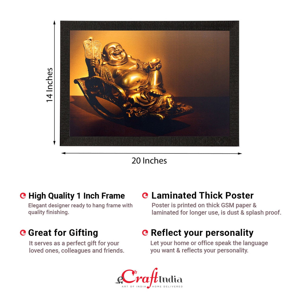 Laughing Buddha Satin Matt Texture UV Art Painting Kafalo