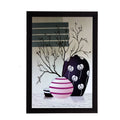 Botanical Flowers Satin Matt Texture UV Art Painting Kafalo