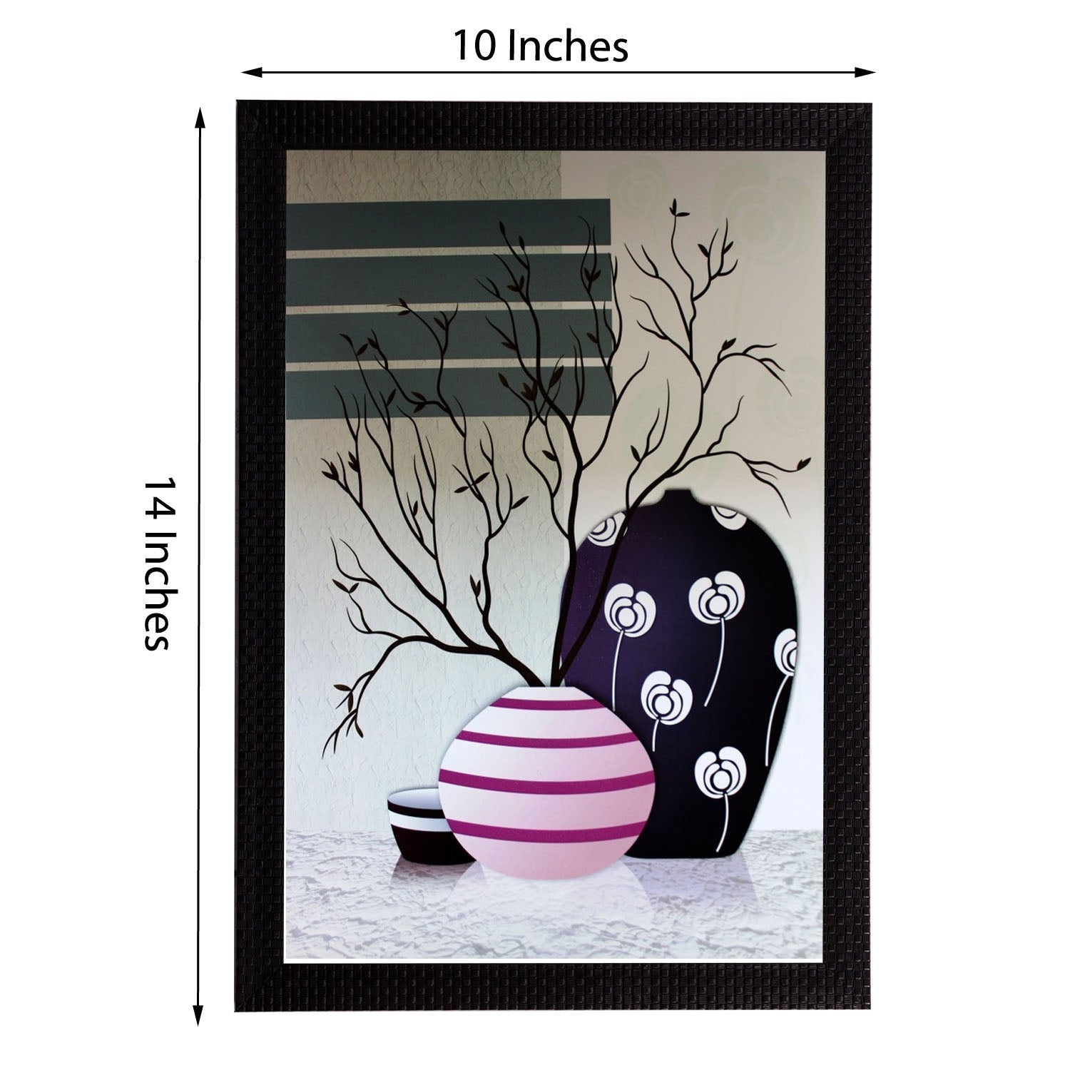 Botanical Flowers Satin Matt Texture UV Art Painting Kafalo