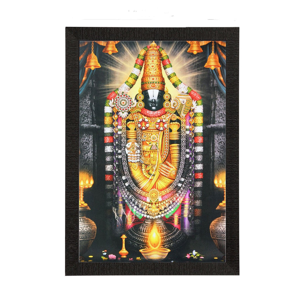 Lord Tirupati Balaji Painting Digital Printed Religious Wall Art Kafalo