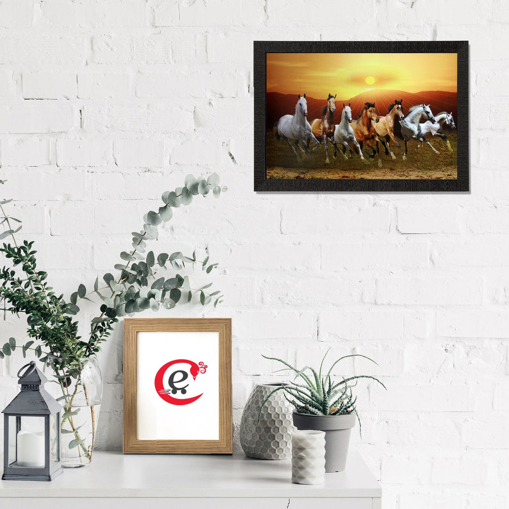 Running Horses Satin Matt Texture UV Art Painting Kafalo