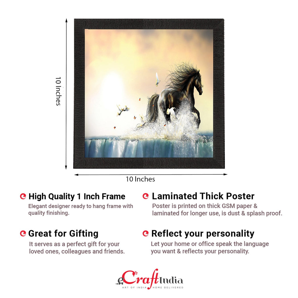 Powerful Horse Satin Matt Texture UV Art Painting Kafalo