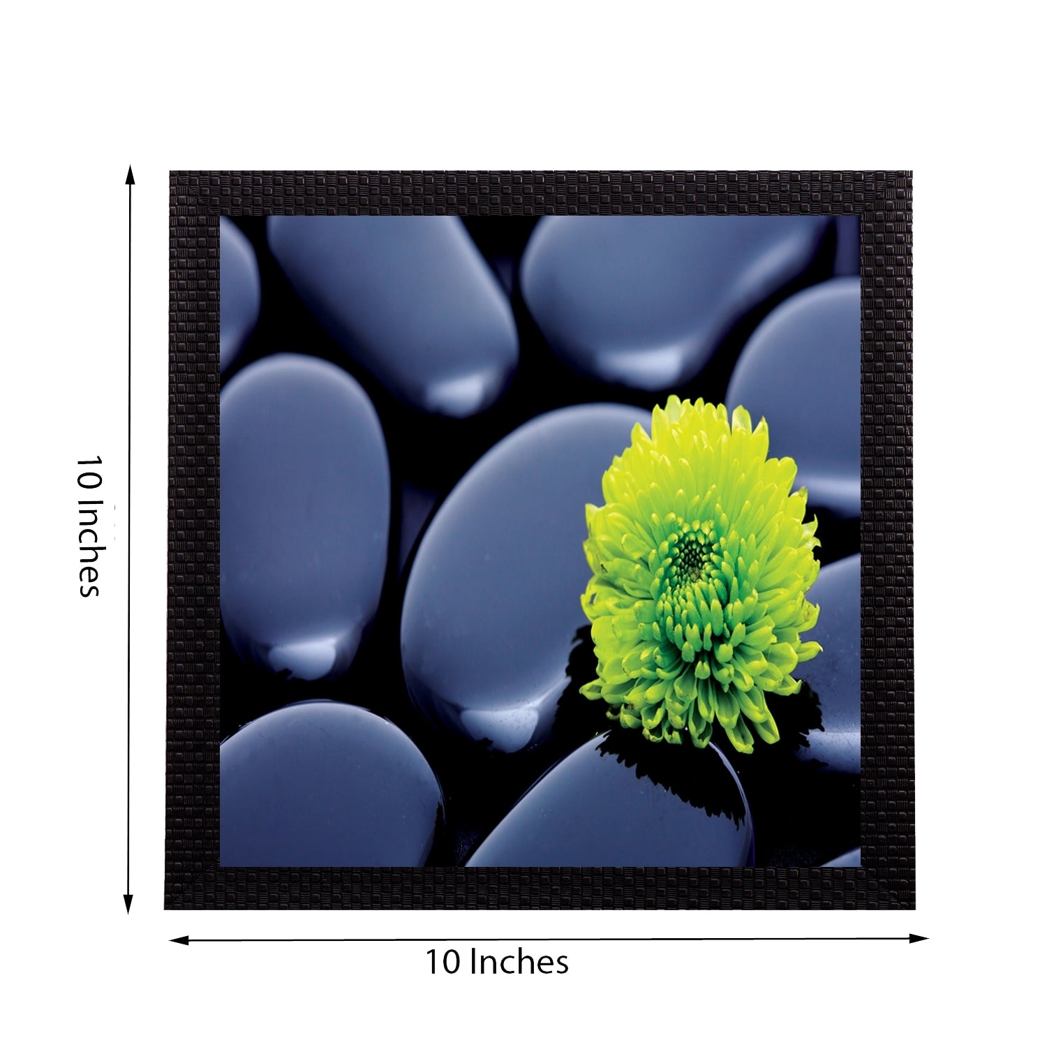 Black Stones Satin Matt Texture UV Art Painting Kafalo