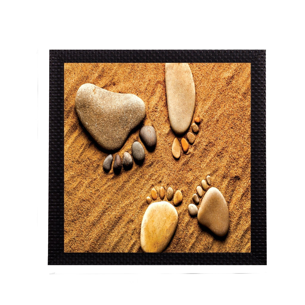 Foot Print Satin Matt Texture UV Art Painting Kafalo