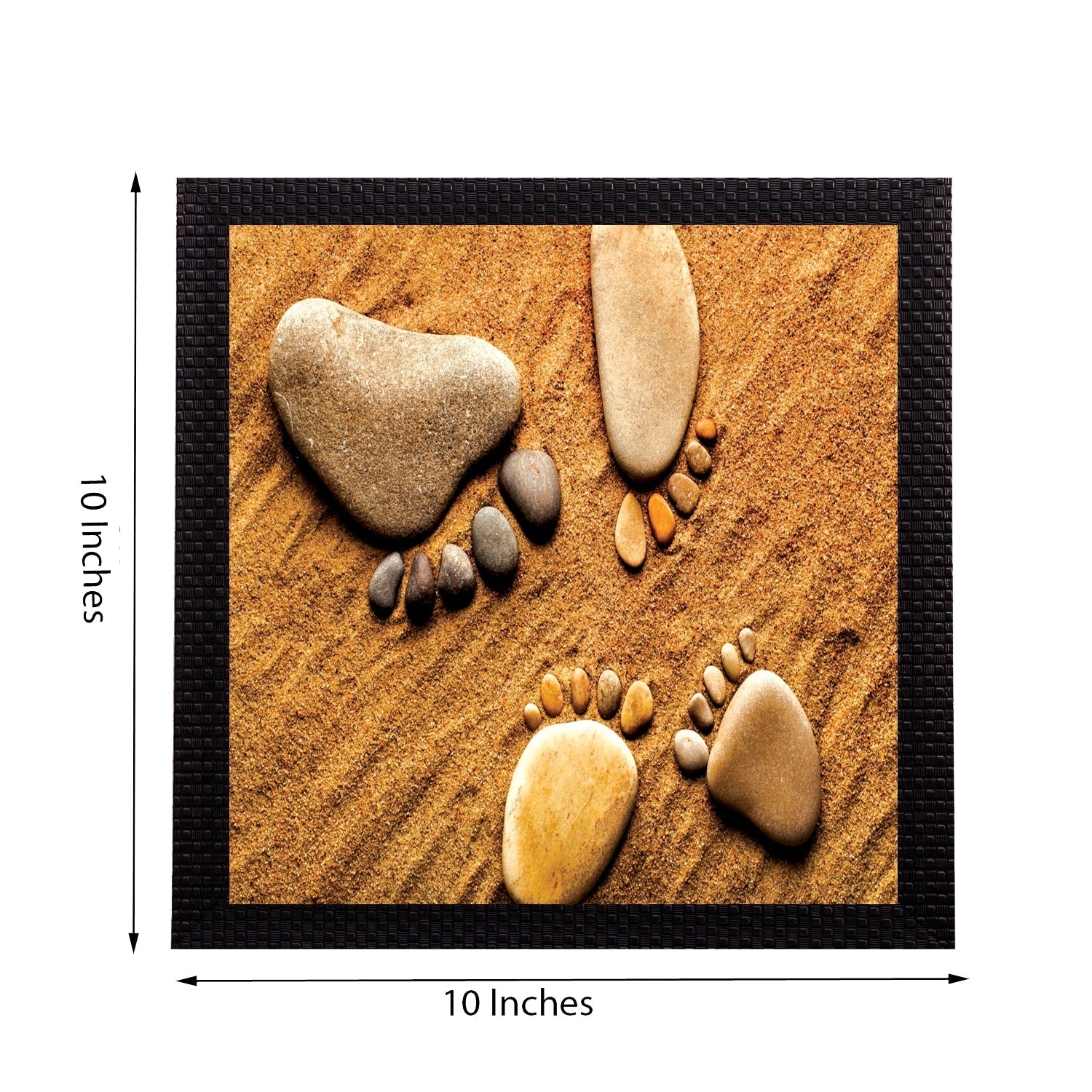 Foot Print Satin Matt Texture UV Art Painting Kafalo