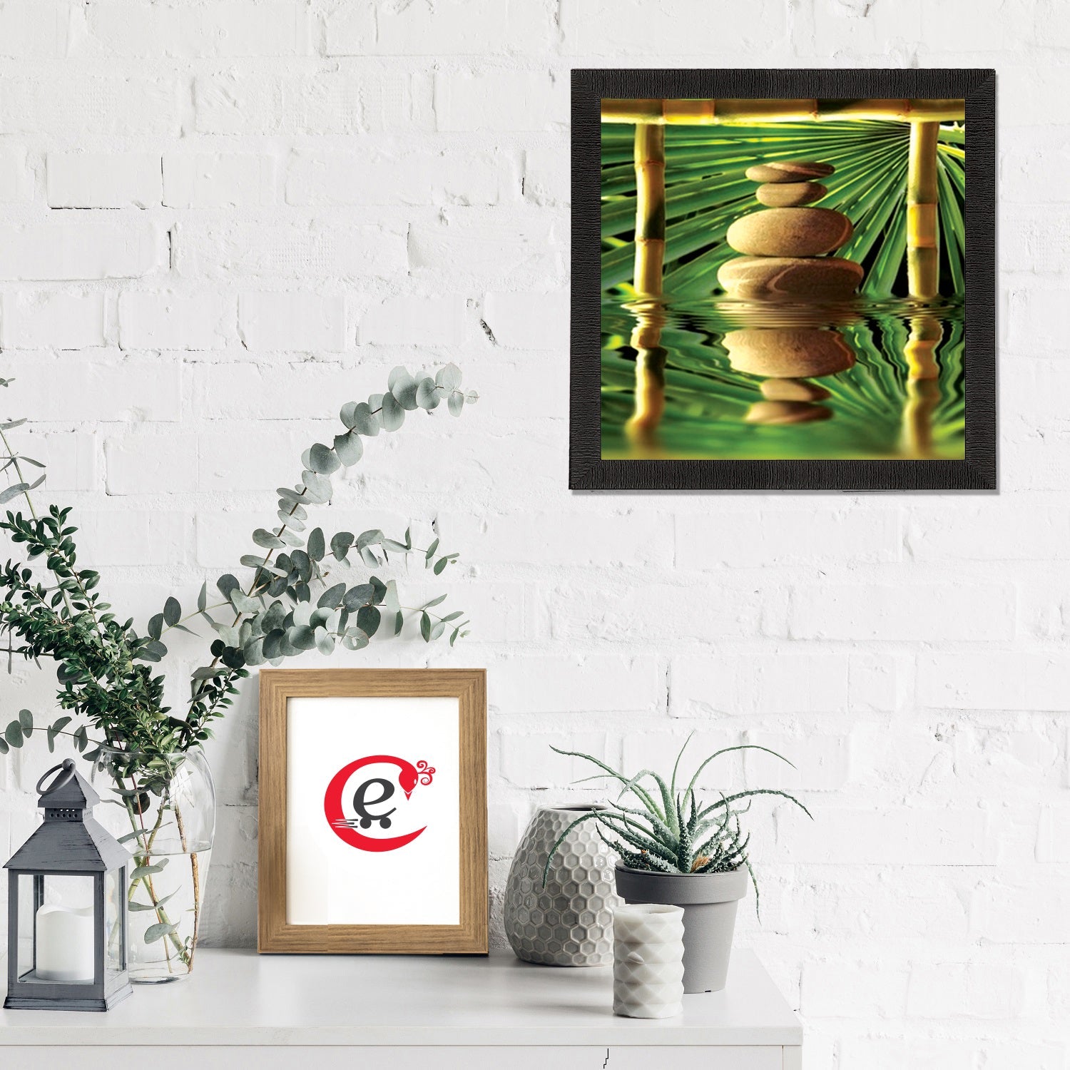 Stone In Water Satin Matt Texture UV Art Painting Kafalo
