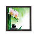 White Botanical Floral Satin Matt Texture UV Art Painting Kafalo