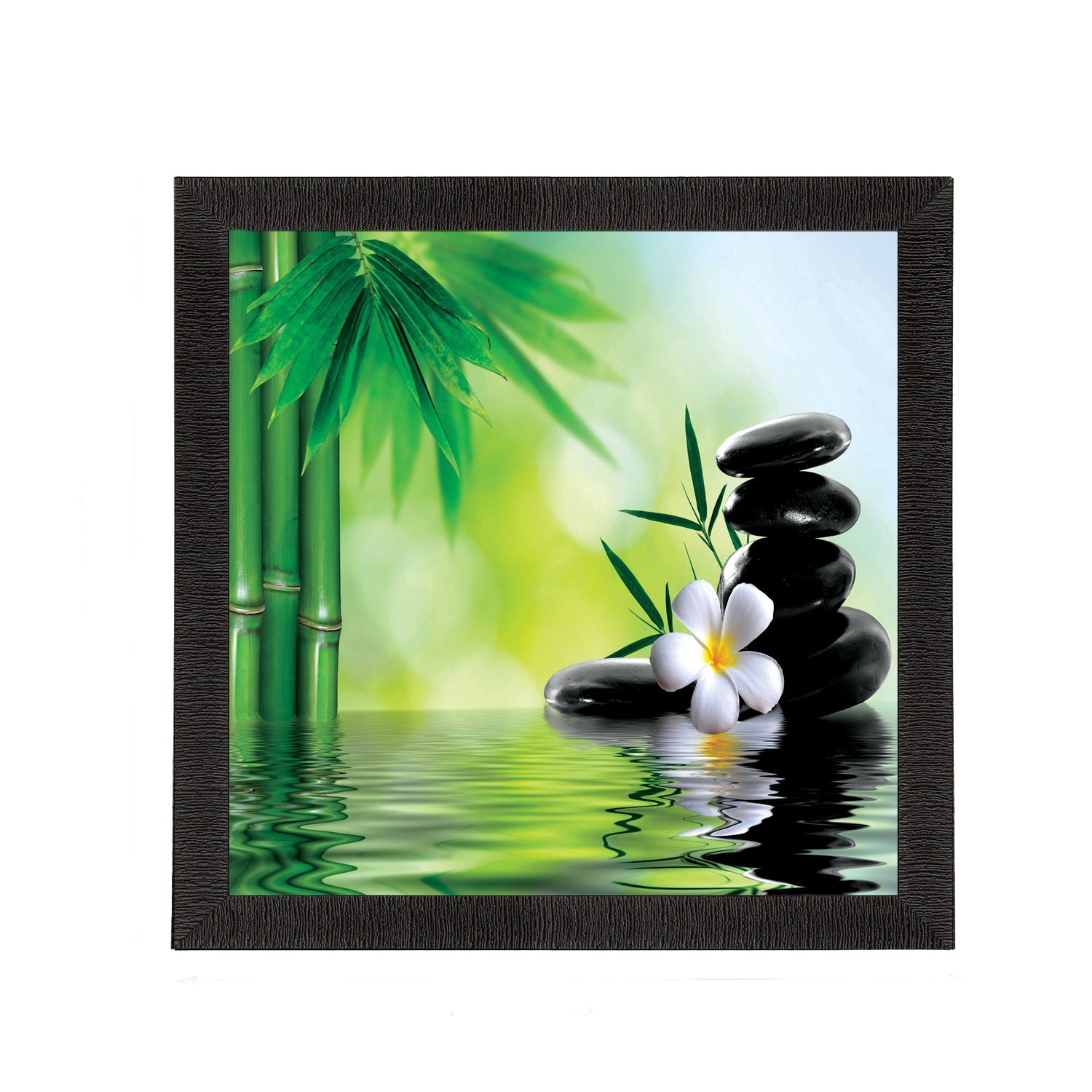 Water Lily Flower Satin Matt Texture UV Art Painting Kafalo