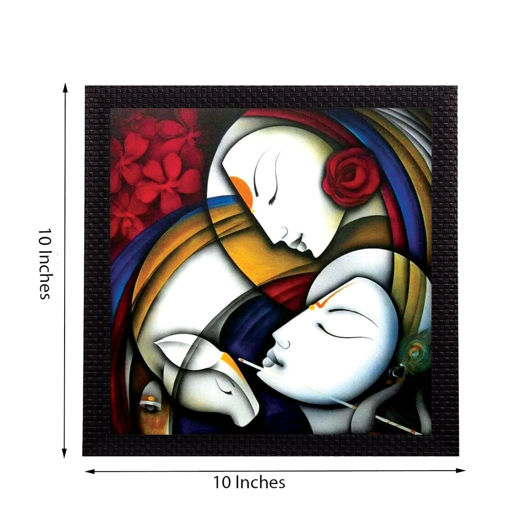 glorious Radha Krishna Satin Matt Texture UV Art Painting Kafalo
