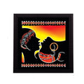 Lovely Tribal Couple Satin Matt Texture UV Art Painting Kafalo