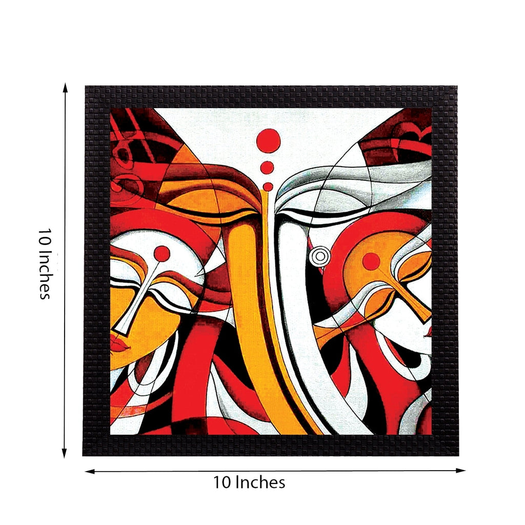 Geometrical Lord Ganesha Satin Matt Texture UV Art Painting Kafalo
