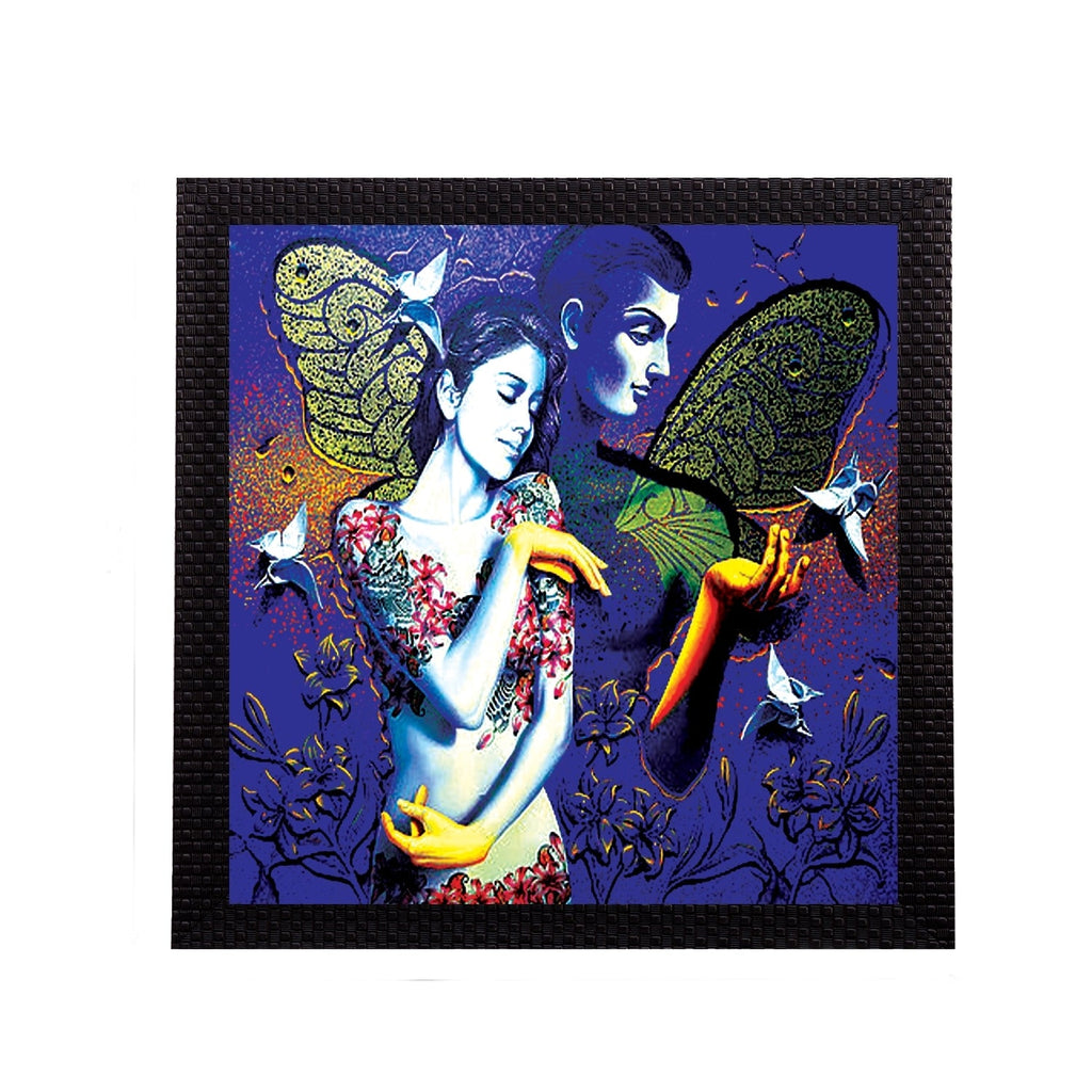 Lovely Couple Satin Matt Texture UV Art Painting Kafalo