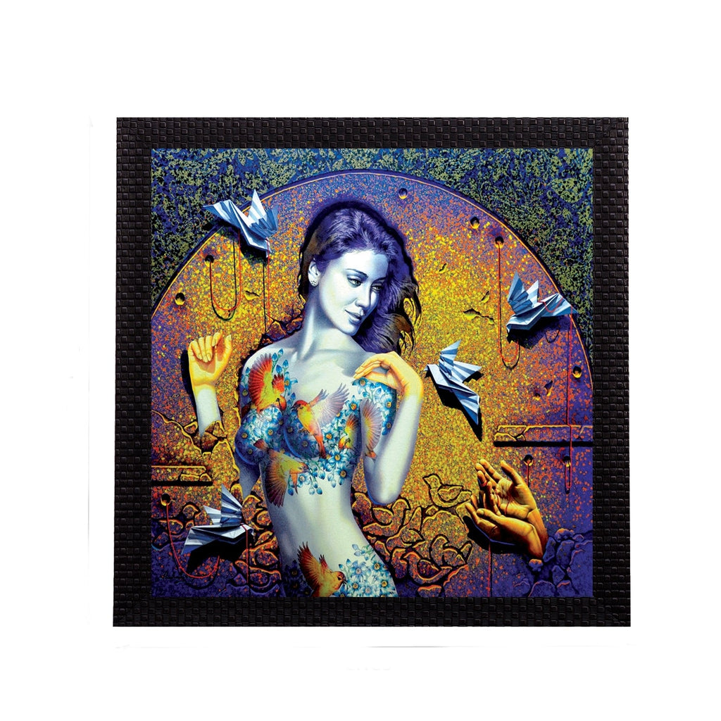 Artistic Lady Satin Matt Texture UV Art Painting Kafalo