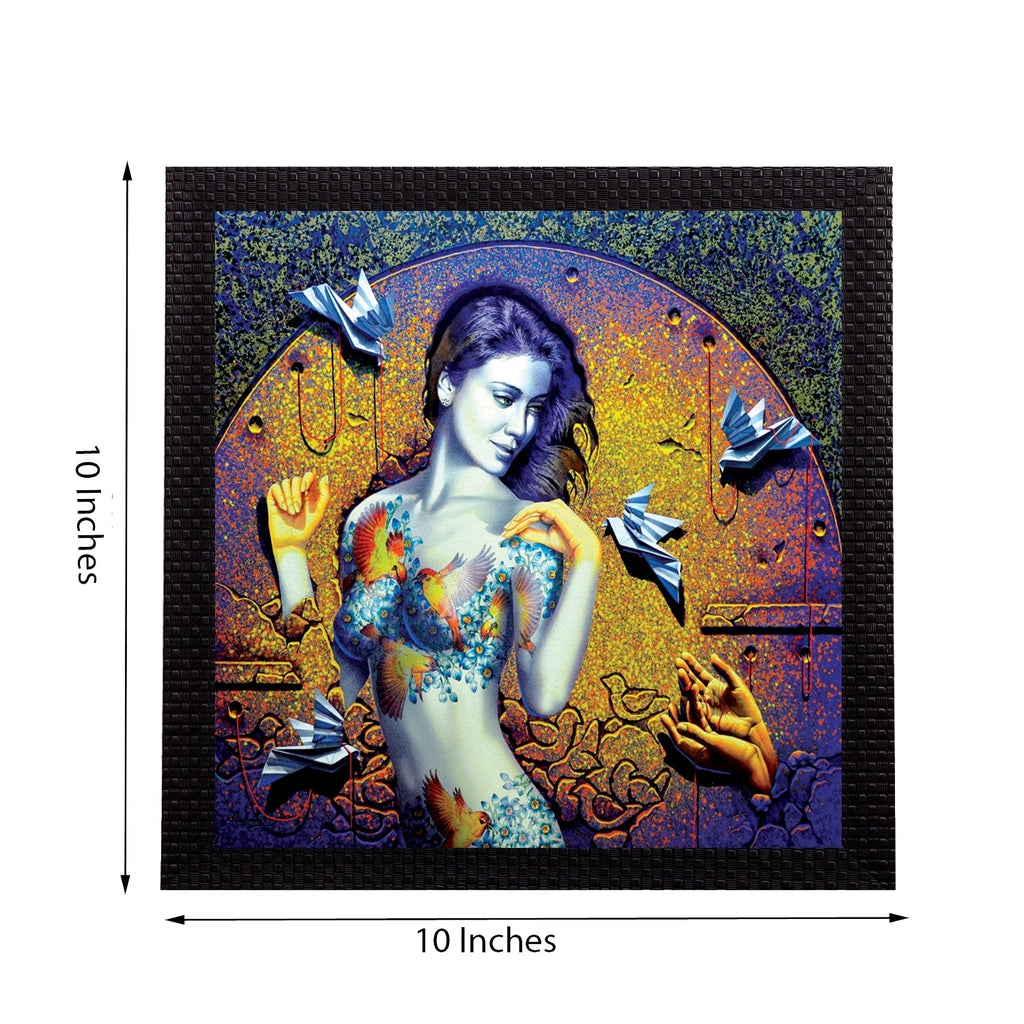 Artistic Lady Satin Matt Texture UV Art Painting Kafalo