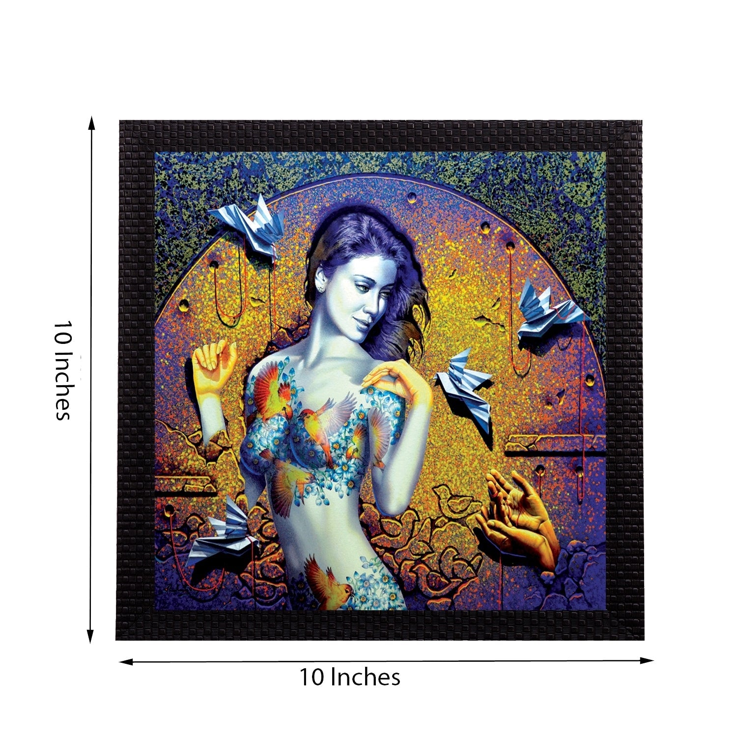 Artistic Lady Satin Matt Texture UV Art Painting Kafalo