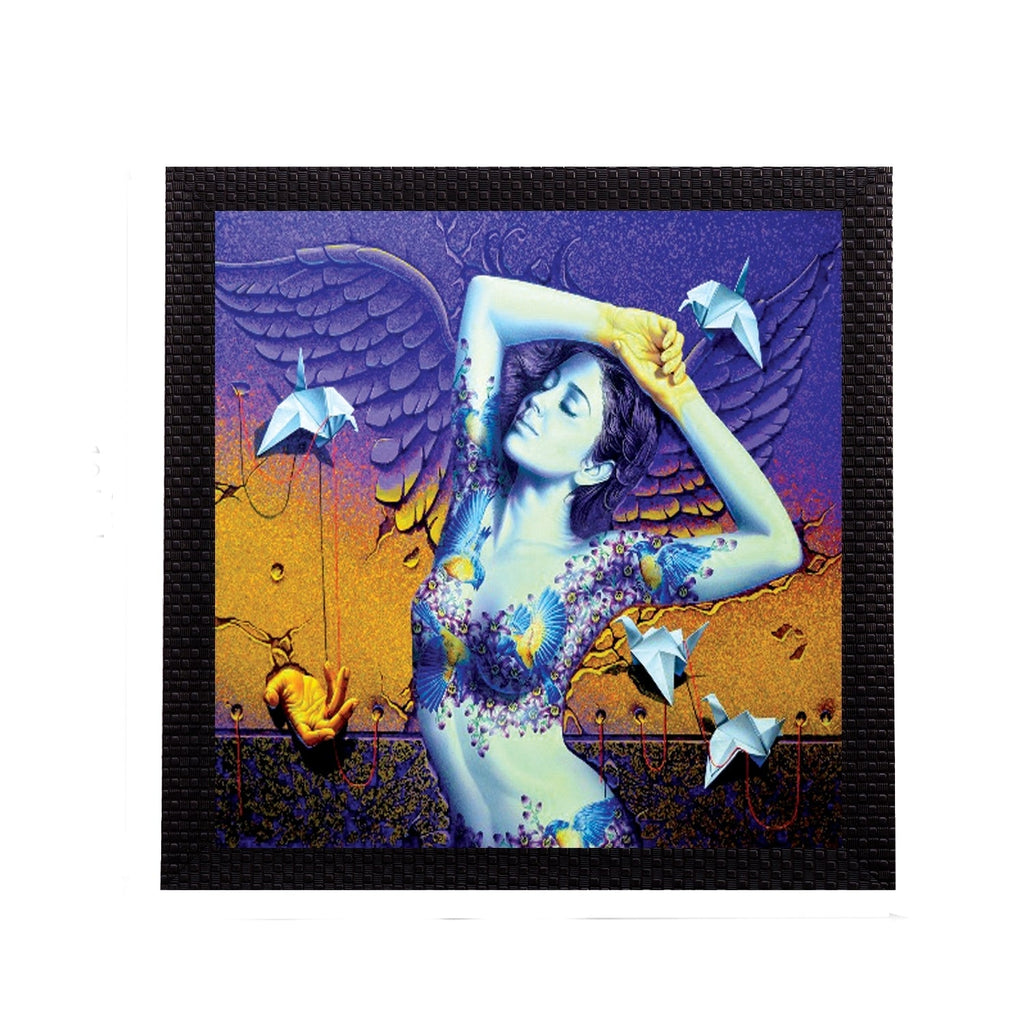 Beautiful Lady Satin Matt Texture UV Art Painting Kafalo
