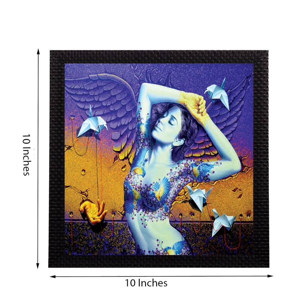 Beautiful Lady Satin Matt Texture UV Art Painting Kafalo