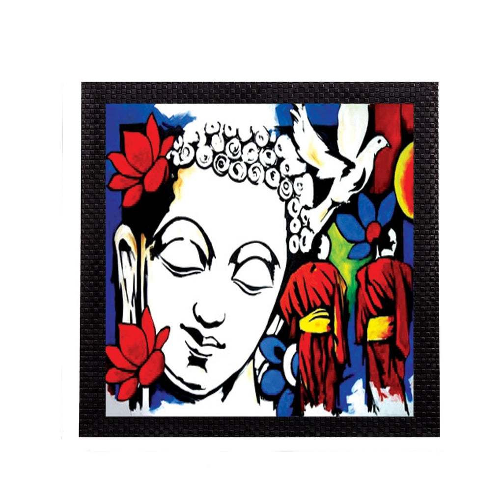 Spiritual Lord Buddha Satin Matt Texture UV Art Painting Kafalo