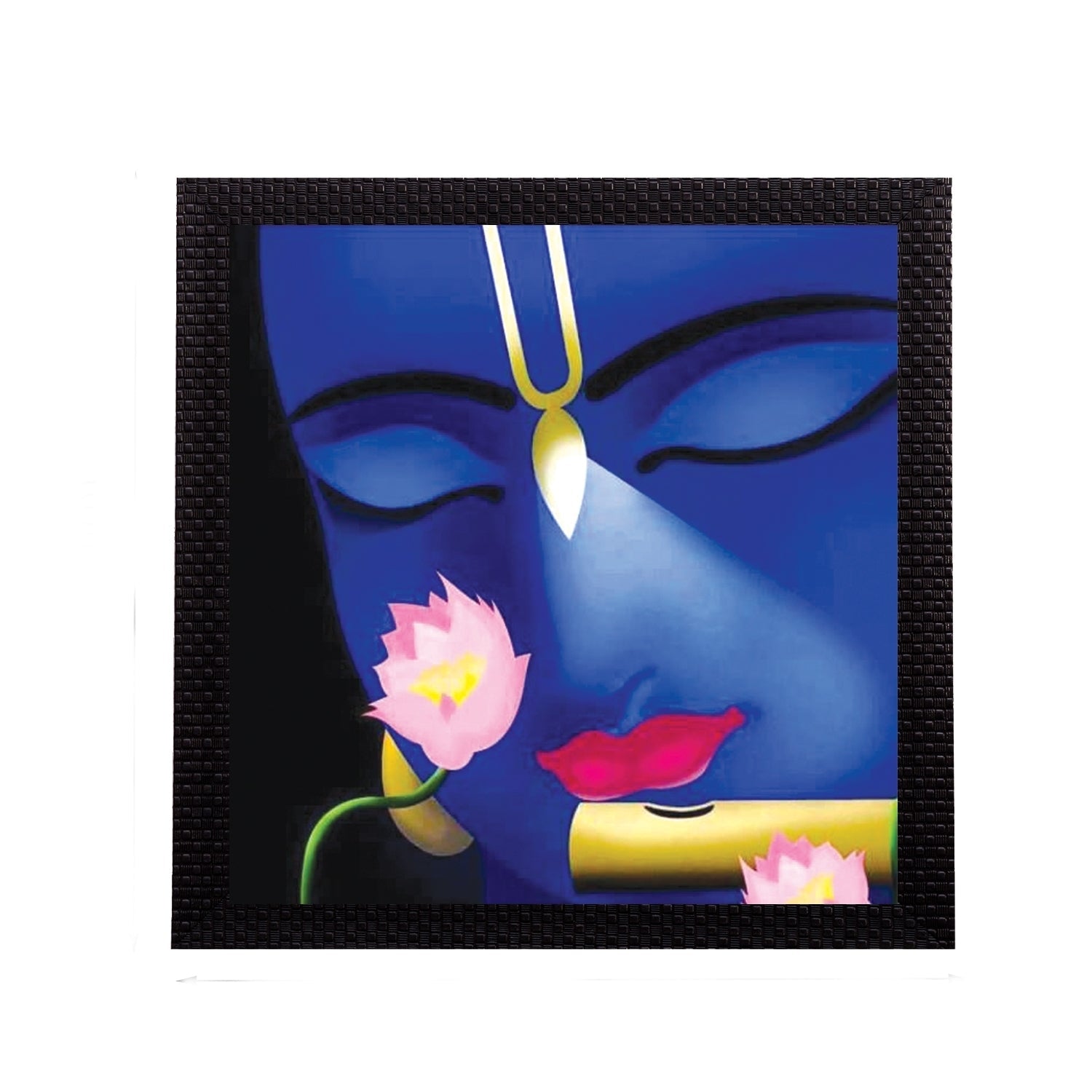 Enlightening Krishna Satin Matt Texture UV Art Painting Kafalo