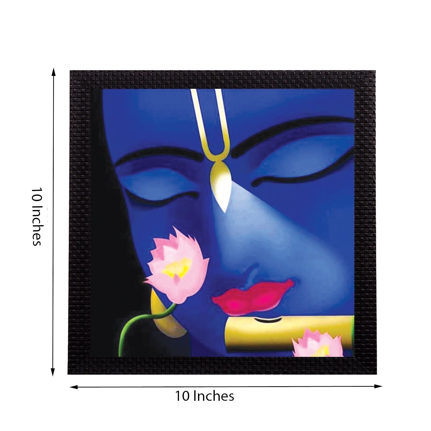 Enlightening Krishna Satin Matt Texture UV Art Painting Kafalo