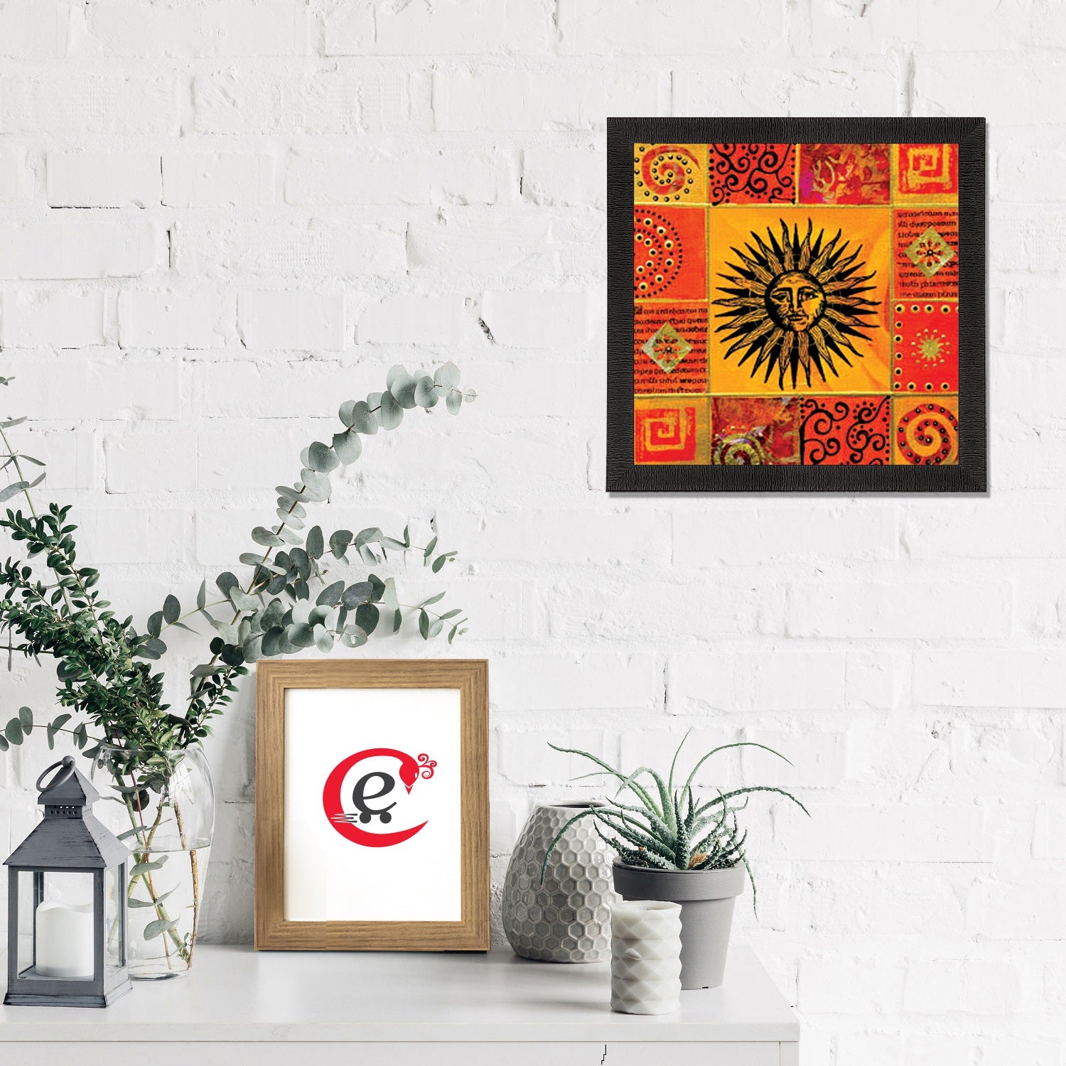 Face Of Sun Satin Matt Texture UV Art Painting Kafalo