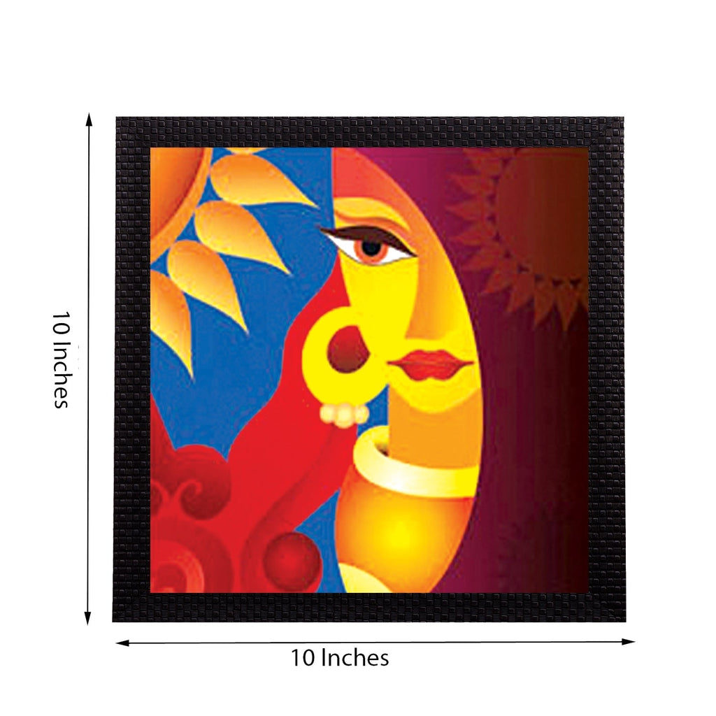 Beautiful Lady Face Satin Matt Texture UV Art Painting Kafalo