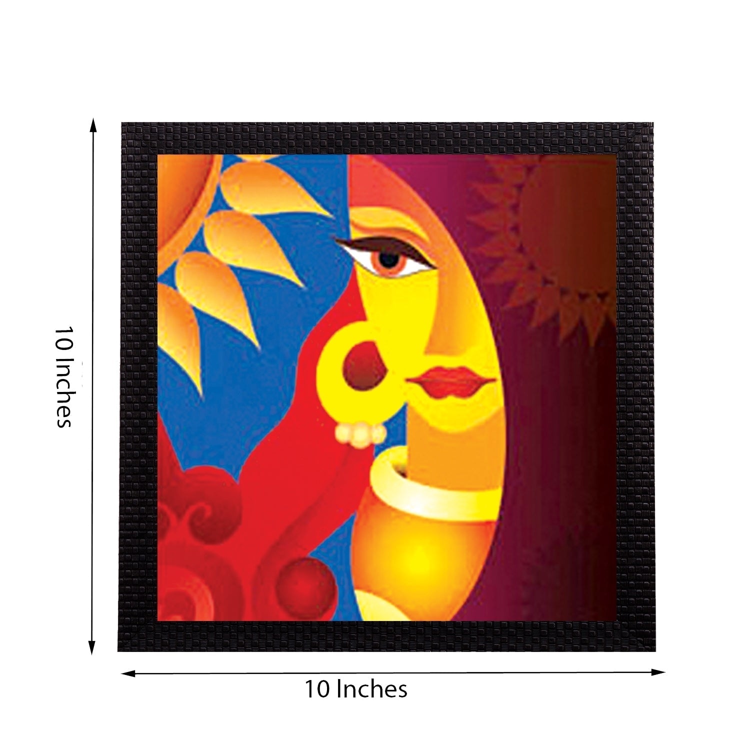 Beautiful Lady Face Satin Matt Texture UV Art Painting Kafalo