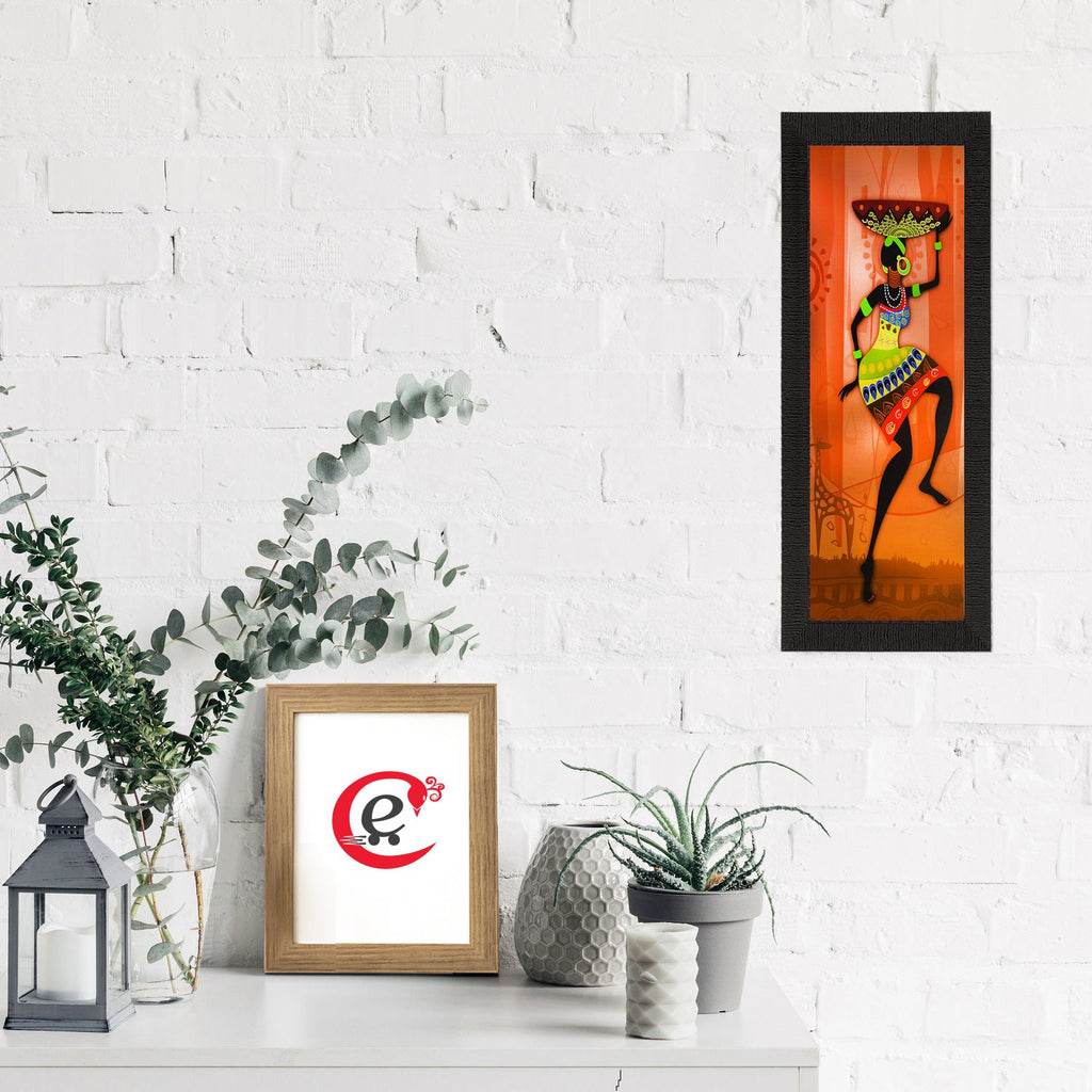 Colorful Tribal Woman Satin Matt Texture UV Art Painting Kafalo
