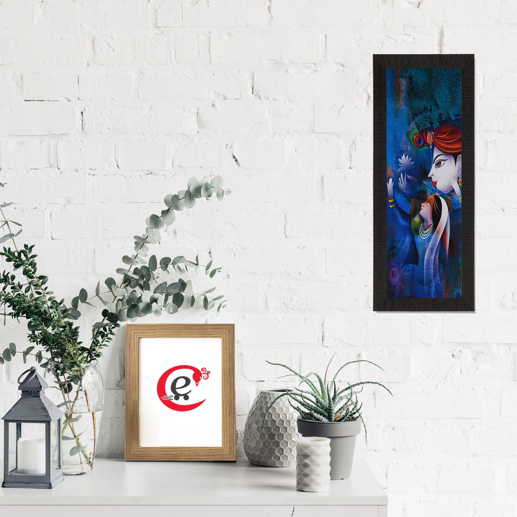 Radha Krishna Painting Digital Printed Religious Wall Art Kafalo