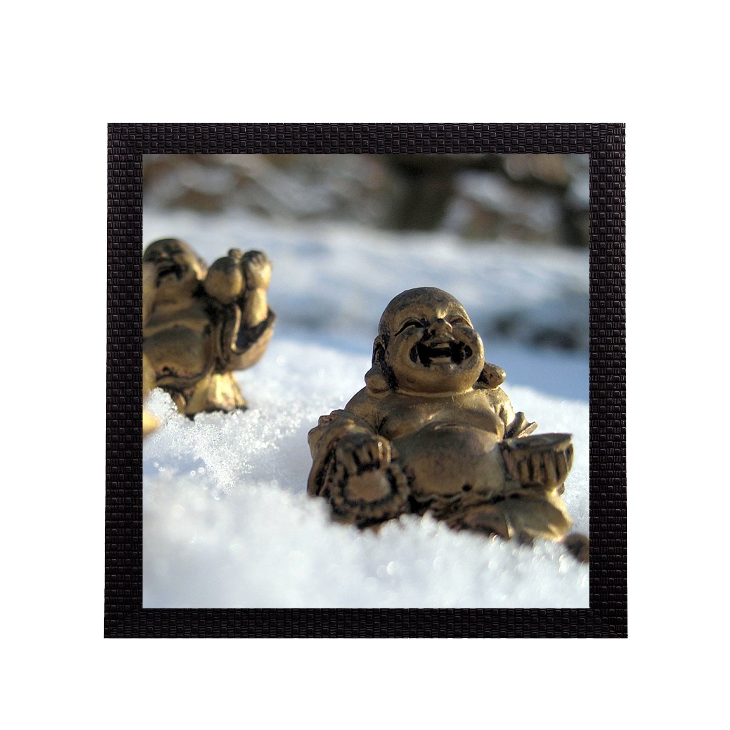 Laughing Buddha Satin Matt Texture UV Art Painting Kafalo