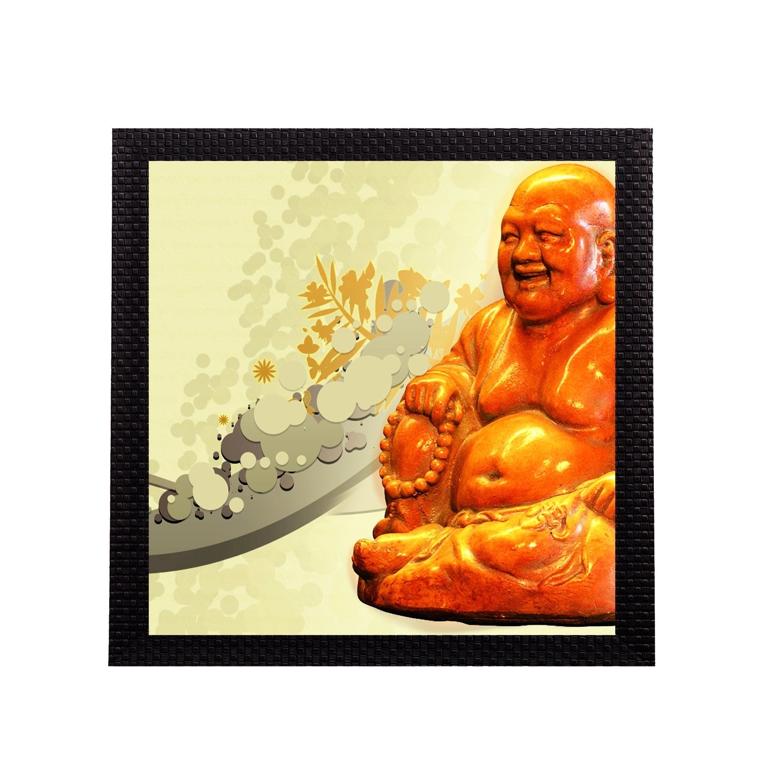 Laughing Buddha Satin Matt Texture UV Art Painting Kafalo