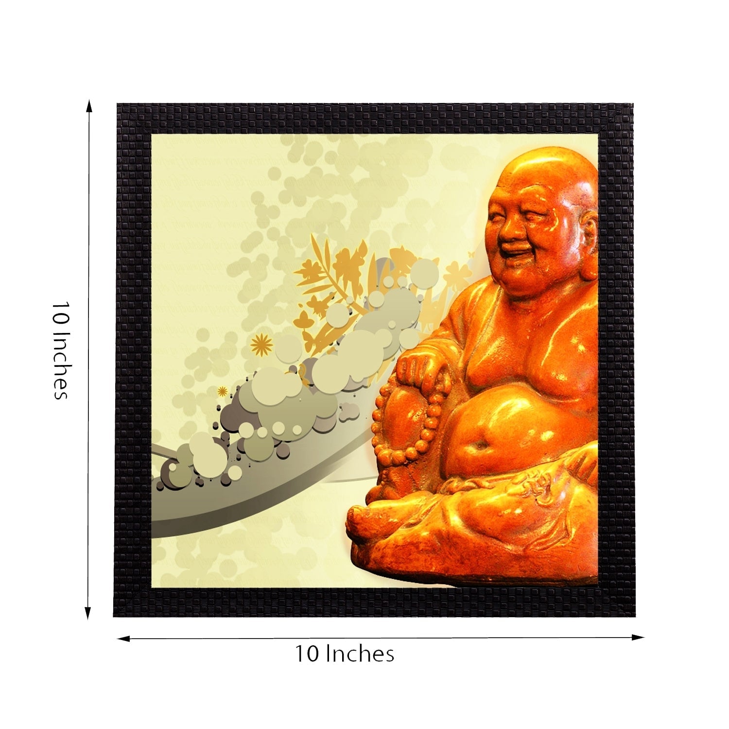 Laughing Buddha Satin Matt Texture UV Art Painting Kafalo
