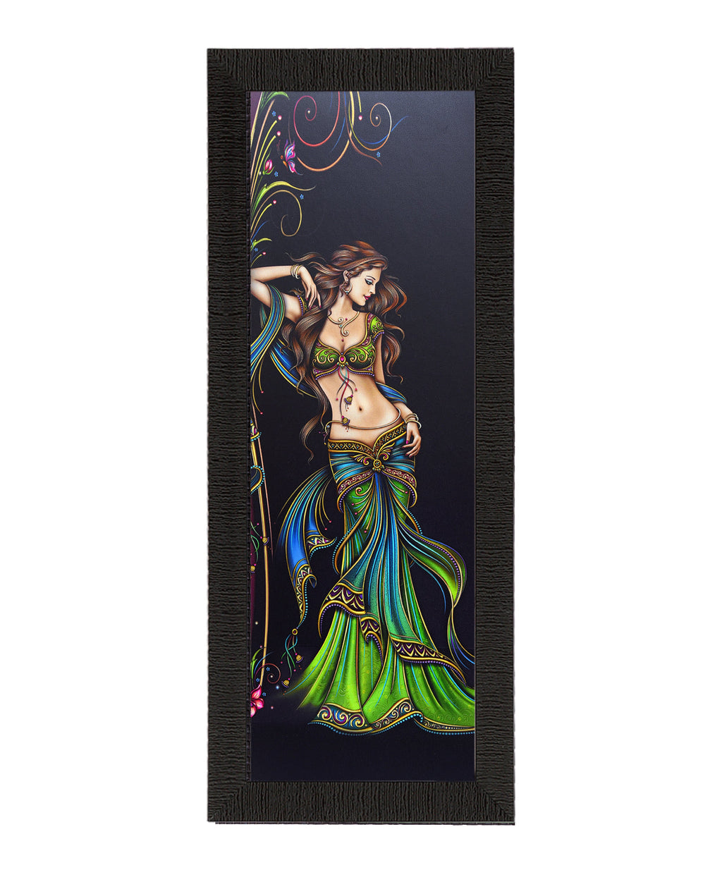 Beautiful Woman Satin Matt Texture UV Art Painting Kafalo