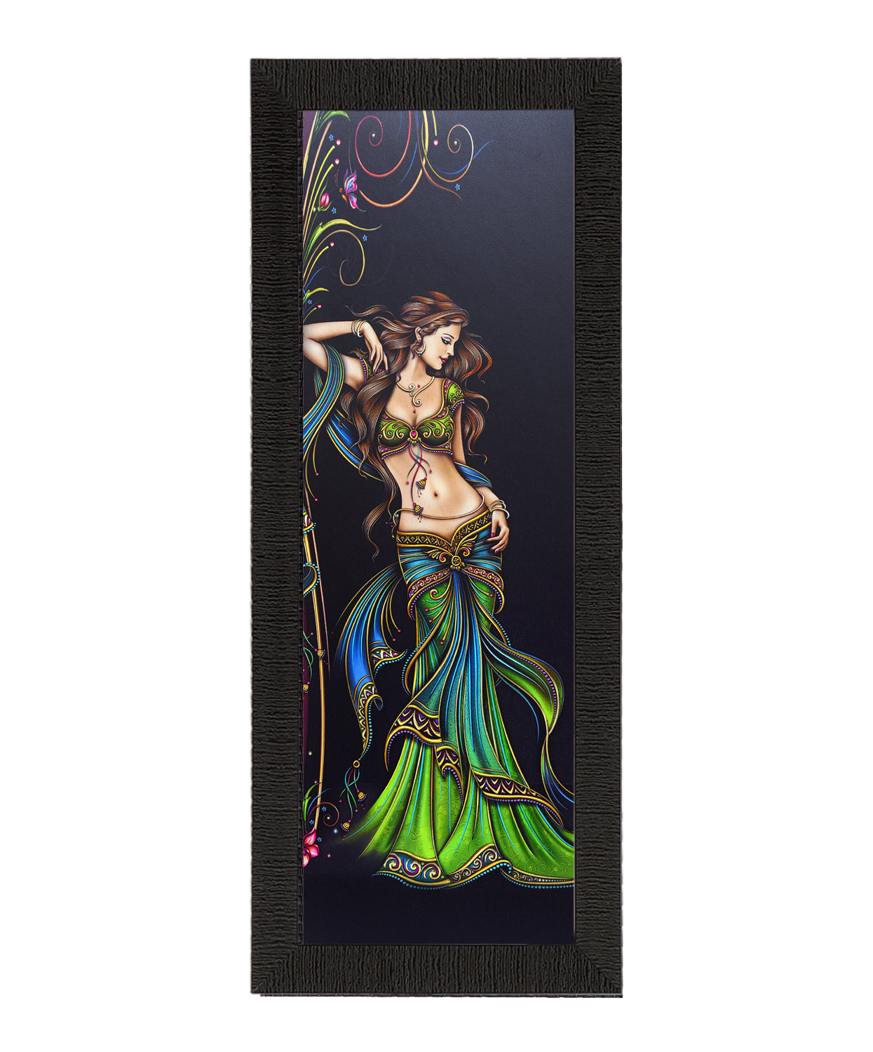 Beautiful Woman Satin Matt Texture UV Art Painting Kafalo