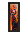Tribal Woman Satin Matt Texture UV Art Painting Kafalo