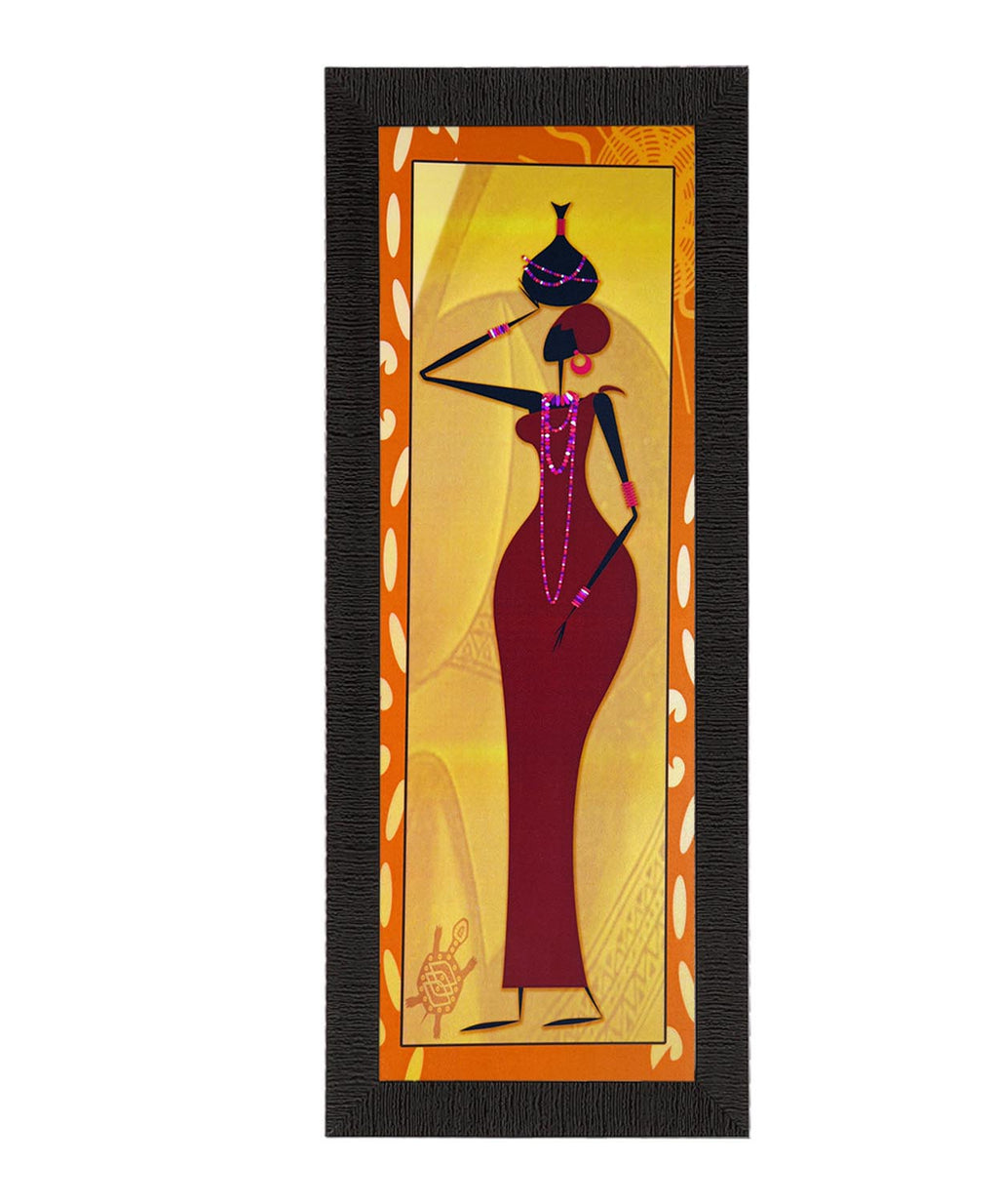 Posing Woman Satin Matt Texture UV Art Painting Kafalo