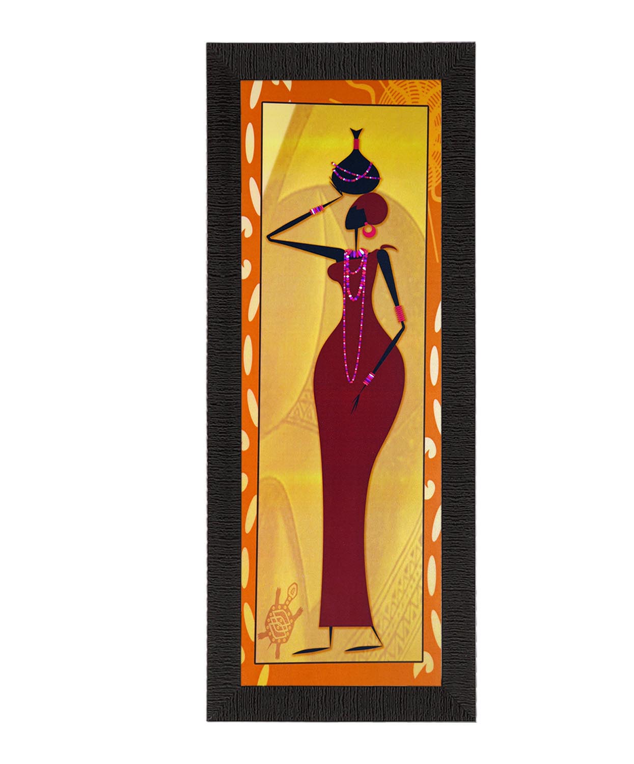 Posing Woman Satin Matt Texture UV Art Painting Kafalo