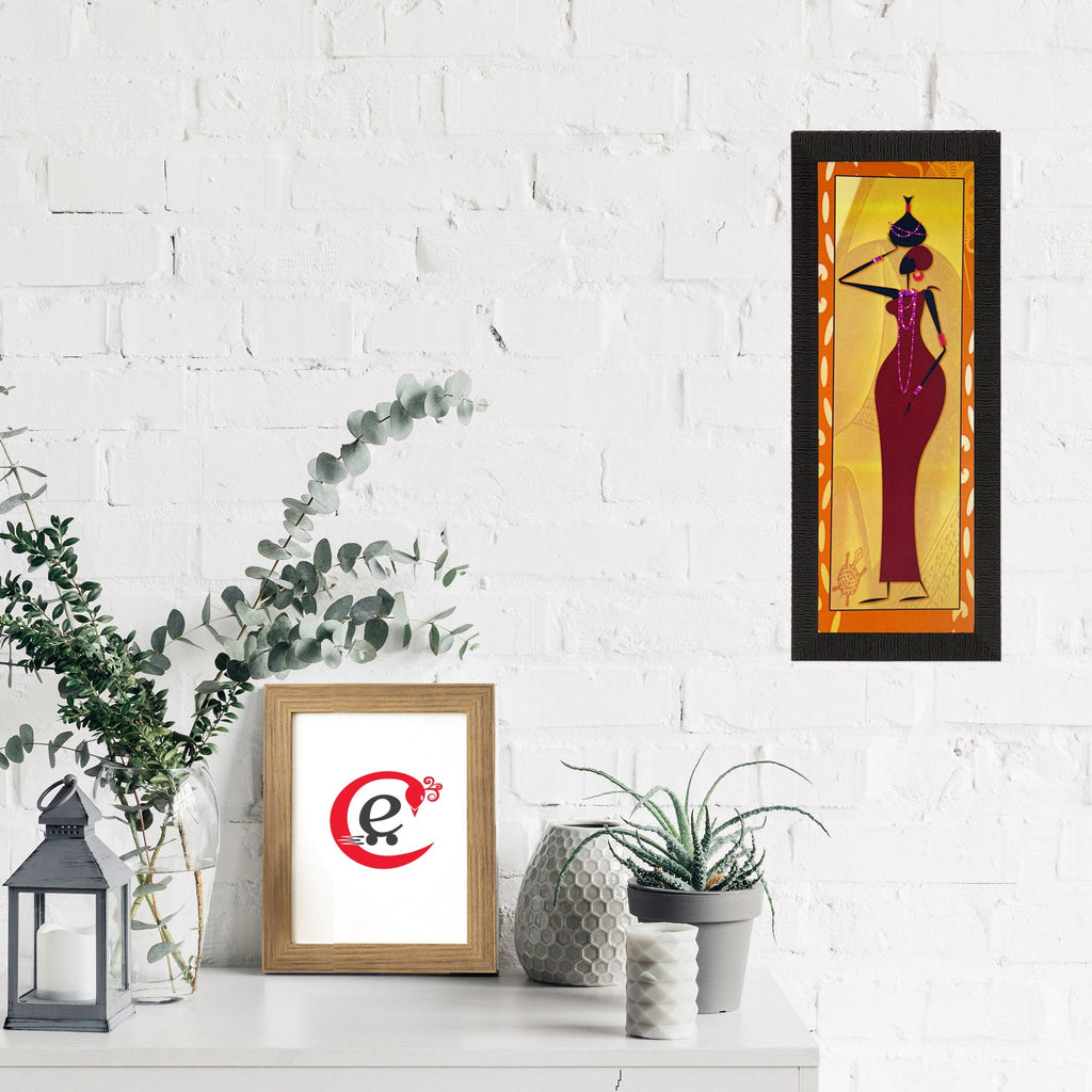 Posing Woman Satin Matt Texture UV Art Painting Kafalo